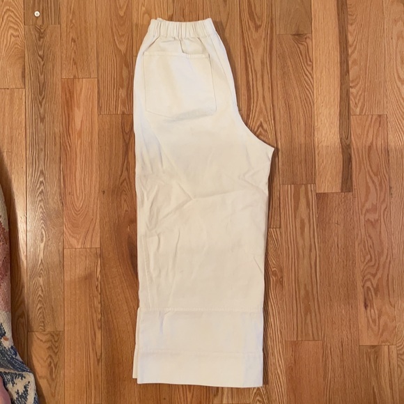 White cropped utility style pants - Picture 2 of 4